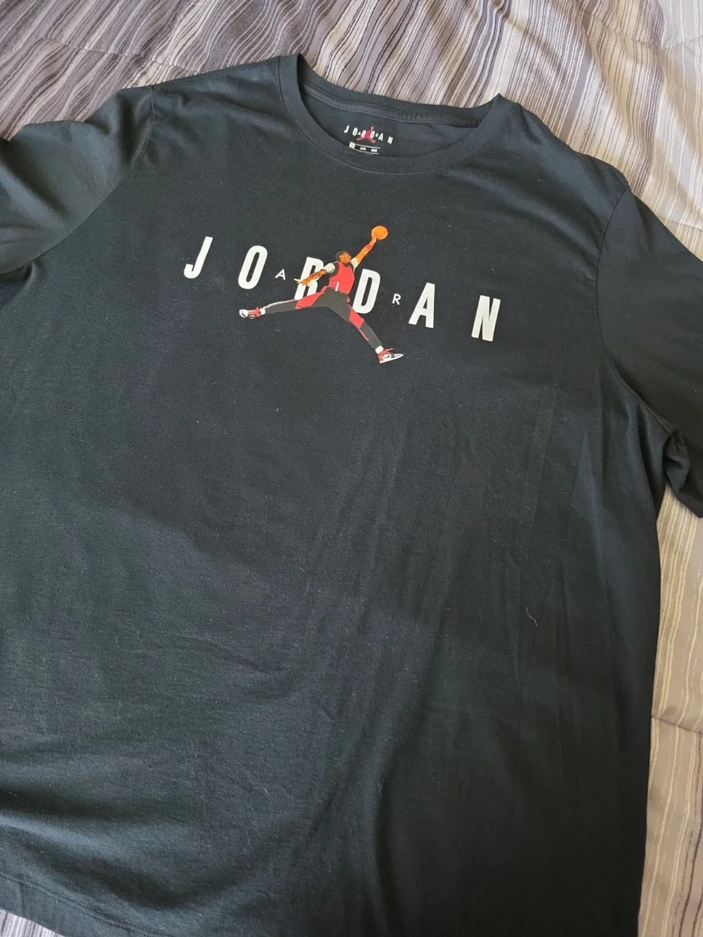 Jordan Mens Short-Sleeve Graphic Tees - Black & White And  White & Blue